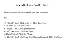 Load image into Gallery viewer, Charcoal and White Striped Dog Bed Cover
