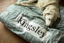 Load image into Gallery viewer, Dog Bed Cover - Gray Arrow Dog Bed - Personalized Dog Bed - Custom Dog Bed - Pet Beds - Gray Dog Bed Cover Dog Bed - ALL SIZES - Washable