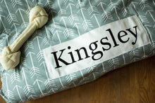 Load image into Gallery viewer, Dog Bed Cover - Gray Arrow Dog Bed - Personalized Dog Bed - Custom Dog Bed - Pet Beds - Gray Dog Bed Cover Dog Bed - ALL SIZES - Washable