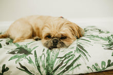 Load image into Gallery viewer, Dog Bed Cover - Green Leaf Dog Bed - Personalized Dog Bed - Custom Dog Bed - Pet Beds - Green Dog Bed Cover Dog Bed - ALL SIZES - Washable
