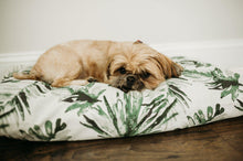 Load image into Gallery viewer, Dog Bed Cover - Green Leaf Dog Bed - Personalized Dog Bed - Custom Dog Bed - Pet Beds - Green Dog Bed Cover Dog Bed - ALL SIZES - Washable