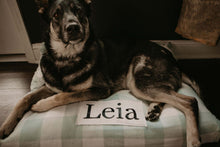 Load image into Gallery viewer, Plaid Dog Bed - Dog Bed Cover - Personalized Dog Bed - Custom Dog Bed - Pet Bed - Buffalo Plaid Dog Bed Cover Dog Bed - ALL SIZES - Washable