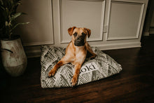 Load image into Gallery viewer, Dog Bed Cover - Farmhouse Dog Beds - Personalized Dog Bed - Custom Dog Bed - Pet Beds - Gray Dog Bed Cover - ALL SIZES - Washable