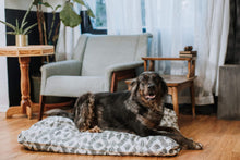 Load image into Gallery viewer, Farmhouse Dog Beds - Dog Bed Cover - Personalized Dog Bed - Custom Dog Bed - Pet Beds - Black and Tan Dog Bed Cover - ALL SIZES - Washable