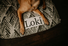 Load image into Gallery viewer, Dog Bed Cover - Farmhouse Dog Beds - Personalized Dog Bed - Custom Dog Bed - Pet Beds - Gray Dog Bed Cover - ALL SIZES - Washable