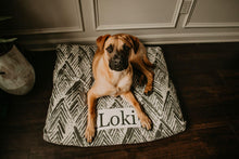 Load image into Gallery viewer, Dog Bed Cover - Farmhouse Dog Beds - Personalized Dog Bed - Custom Dog Bed - Pet Beds - Gray Dog Bed Cover - ALL SIZES - Washable