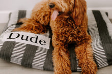 Load image into Gallery viewer, Farmhouse Dog Beds - Dog Bed Cover - Personalized Dog Bed - Custom Dog Bed - Pet Beds - Black and Tan Dog Bed Cover - ALL SIZES - Washable