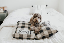 Load image into Gallery viewer, Plaid Dog Bed Cover - Dog Beds - Personalized Dog Bed - Custom Dog Bed - Pet Beds - Farmhouse Dog Bed Cover - ALL SIZES - Washable

