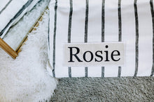 Load image into Gallery viewer, Dog Bed Cover - Striped Dog Beds - Farmhouse Dog Bed - Custom Dog Bed - Pet Beds - Black and White Dog Bed Cover - ALL SIZES - Washable