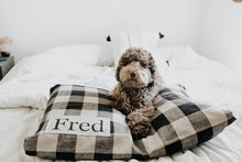 Load image into Gallery viewer, Plaid Dog Bed Cover - Dog Beds - Personalized Dog Bed - Custom Dog Bed - Pet Beds - Farmhouse Dog Bed Cover - ALL SIZES - Washable