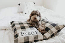 Load image into Gallery viewer, Plaid Dog Bed Cover - Dog Beds - Personalized Dog Bed - Custom Dog Bed - Pet Beds - Farmhouse Dog Bed Cover - ALL SIZES - Washable