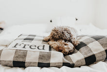 Load image into Gallery viewer, Custom Dog Bed Cover - Plaid Dog Bed Cover - Dog Beds - Personalized Dog Bed - Custom Dog Bed - Pet Beds - Farmhouse Dog Bed Cover - ALL SIZES - Washable
