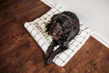 Load image into Gallery viewer, Plaid Dog Bed Cover - Dog Beds - Personalized Dog Bed - Custom Dog Bed - Black and White - Farmhouse Dog Bed Cover - ALL SIZES - Washable