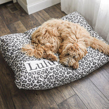 Load image into Gallery viewer, Leopard Dog Bed Cover - Dog Beds - Personalized Dog Bed - Custom Dog Bed - Animal Print - Boho Dog Bed Cover - ALL SIZES - Washable