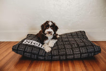 Load image into Gallery viewer, Black Dog Bed Cover - Dog Beds - Personalized Dog Bed - Custom Dog Bed - Pet Beds - Farmhouse Dog Bed Cover - ALL SIZES - Washable