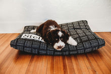 Load image into Gallery viewer, Black Dog Bed Cover - Dog Beds - Personalized Dog Bed - Custom Dog Bed - Pet Beds - Farmhouse Dog Bed Cover - ALL SIZES - Washable