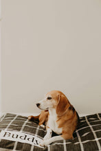 Load image into Gallery viewer, Black Plaid Dog Bed Cover - Dog Beds - Personalized Dog Bed - Custom Dog Bed - Pet Beds - Farmhouse Dog Bed Cover - ALL SIZES - Washable