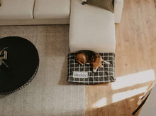 Load image into Gallery viewer, Black Plaid Dog Bed Cover - Dog Beds - Personalized Dog Bed - Custom Dog Bed - Pet Beds - Farmhouse Dog Bed Cover - ALL SIZES - Washable