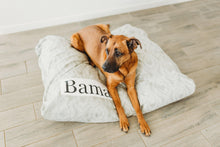Load image into Gallery viewer, Tan Dog Bed Cover - Dog Beds - Personalized Dog Bed - Custom Dog Bed - Tan and White - Dog Bed Cover - ALL SIZES - Washable