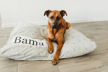 Load image into Gallery viewer, Tan Dog Bed Cover - Dog Beds - Personalized Dog Bed - Custom Dog Bed - Tan and White - Dog Bed Cover - ALL SIZES - Washable