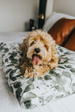 Load image into Gallery viewer, Dog Bed - Dog Bed Cover - Plant Dog Bed - Pet Pillow - Washable Dog Bed - Custom Dog Pillow - Modern Farmhouse Dog Bed - Botanical Dog Bed