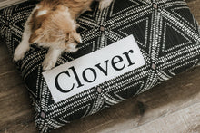 Load image into Gallery viewer, Dog Bed Cover - Soft Black Triangles Dog Beds - Personalized Dog Bed - Custom Bed - Pet Beds - Farmhouse Dog Bed Cover - XS to XL - Washable