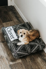 Load image into Gallery viewer, Dog Bed Cover - Soft Black Triangles Dog Beds - Personalized Dog Bed - Custom Bed - Pet Beds - Farmhouse Dog Bed Cover - XS to XL - Washable