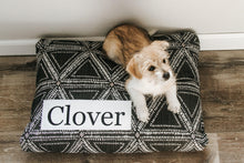 Load image into Gallery viewer, Dog Bed Cover - Soft Black Triangles Dog Beds - Personalized Dog Bed - Custom Bed - Pet Beds - Farmhouse Dog Bed Cover - XS to XL - Washable