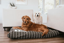 Load image into Gallery viewer, Dog Bed Cover - Black and White - Arrow Dog Beds - Personalized Dog Bed - Custom Bed - Pet Beds - Farmhouse Dog Bed - XS to XL - Washable