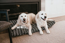 Load image into Gallery viewer, Dog Bed Cover - Black and White - Arrow Dog Beds - Personalized Dog Bed - Custom Bed - Pet Beds - Farmhouse Dog Bed - XS to XL - Washable