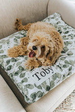 Load image into Gallery viewer, Dog Bed - Dog Bed Cover - Plant Dog Bed - Pet Pillow - Washable Dog Bed - Custom Dog Pillow - Modern Farmhouse Dog Bed - Botanical Dog Bed