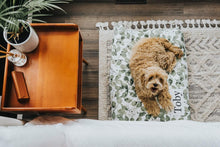 Load image into Gallery viewer, Dog Bed - Dog Bed Cover - Plant Dog Bed - Pet Pillow - Washable Dog Bed - Custom Dog Pillow - Modern Farmhouse Dog Bed - Botanical Dog Bed