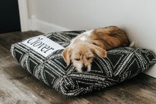Load image into Gallery viewer, Dog Bed Cover - Soft Black Triangles Dog Beds - Personalized Dog Bed - Custom Bed - Pet Beds - Farmhouse Dog Bed Cover - XS to XL - Washable