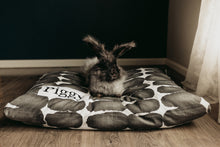 Load image into Gallery viewer, Boho Dog Bed - Dog Bed Cover - Farmhouse Dog Bed - Black and White - Durable Bed - Washable - Large Pet Bed - Custom Dog Bed - Personalized