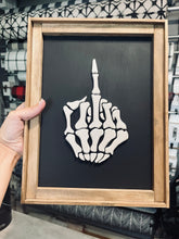 Load image into Gallery viewer, Skeleton Hand - Middle Finger Artwork
