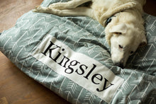 Load image into Gallery viewer, Dog Bed Cover - Gray Arrow Dog Bed - Personalized Dog Bed - Custom Dog Bed - Pet Beds - Gray Dog Bed Cover Dog Bed - ALL SIZES - Washable
