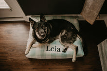 Load image into Gallery viewer, Plaid Dog Bed - Dog Bed Cover - Personalized Dog Bed - Custom Dog Bed - Pet Bed - Buffalo Plaid Dog Bed Cover Dog Bed - ALL SIZES - Washable
