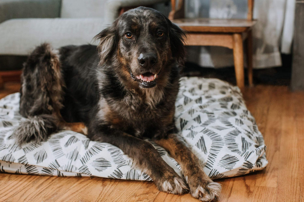 Farmhouse Dog Beds - Dog Bed Cover - Personalized Dog Bed - Custom Dog Bed - Pet Beds - Black and Tan Dog Bed Cover - ALL SIZES - Washable