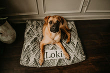 Load image into Gallery viewer, Dog Bed Cover - Farmhouse Dog Beds - Personalized Dog Bed - Custom Dog Bed - Pet Beds - Gray Dog Bed Cover - ALL SIZES - Washable
