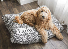 Load image into Gallery viewer, Leopard Dog Bed Cover - Dog Beds - Personalized Dog Bed - Custom Dog Bed - Animal Print - Boho Dog Bed Cover - ALL SIZES - Washable
