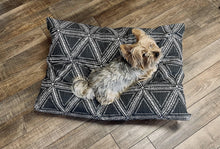 Load image into Gallery viewer, Dog Bed Cover - Soft Black Triangles Dog Beds - Personalized Dog Bed - Custom Bed - Pet Beds - Farmhouse Dog Bed Cover - XS to XL - Washable
