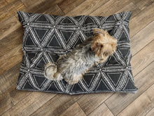 Load image into Gallery viewer, Dog Bed Cover - Soft Black Triangles Dog Beds - Personalized Dog Bed - Custom Bed - Pet Beds - Farmhouse Dog Bed Cover - XS to XL - Washable
