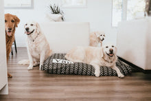 Load image into Gallery viewer, Dog Bed Cover - Black and White - Arrow Dog Beds - Personalized Dog Bed - Custom Bed - Pet Beds - Farmhouse Dog Bed - XS to XL - Washable
